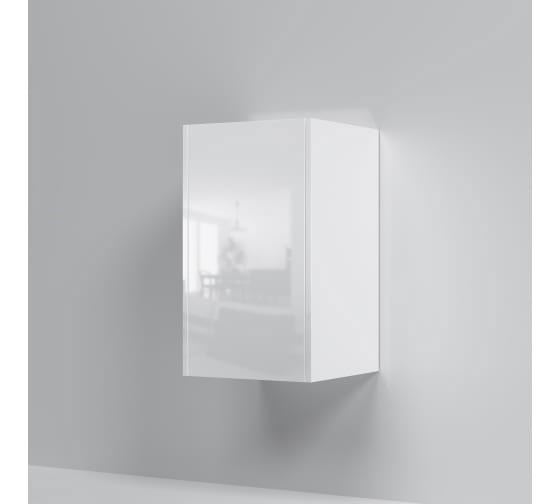 Am.Pm M8FCH0402WG Func шкаф с полками 40 см (В 700мм), цвет белый глянец - фото 36514