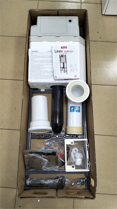 Wirquin LINEO SUNRISE 55975006 инсталляция для унитаза 36 см, клавиша хром 55975006 - фото 48011
