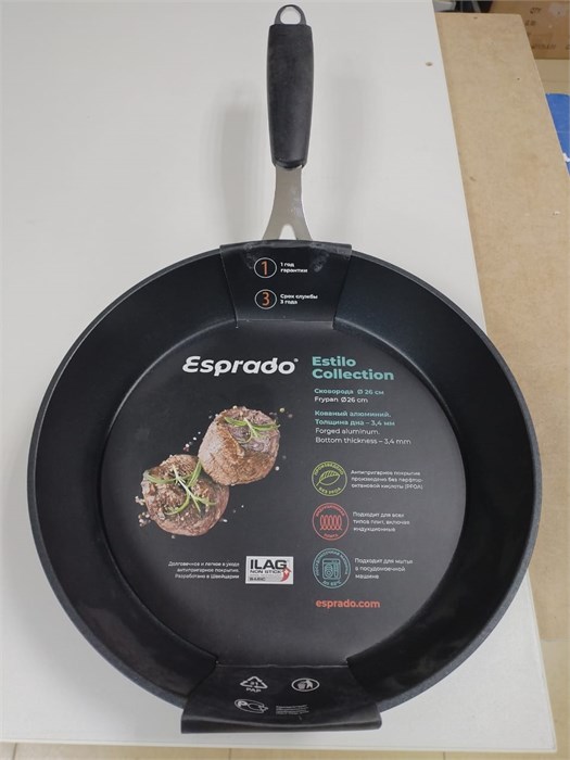 Esprado Estilo ESTT26BE103 Сковорода 26*5,4 см, алюминий, АП, индукция ESTT26BE103 - фото 48170