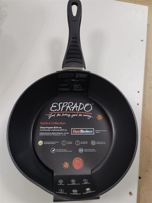 Esprado Rustica  RUST24BE103 Сковорода глубокая 24*6,5 см, алюминий, АП, индукция RUST24BE103 - фото 48188