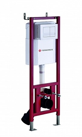 Terminus 32i40х112R  400х1160 Система инсталляции для подвесного унитаза (4 в 1 с клавишей смыва) 32i40х112R - фото 49574