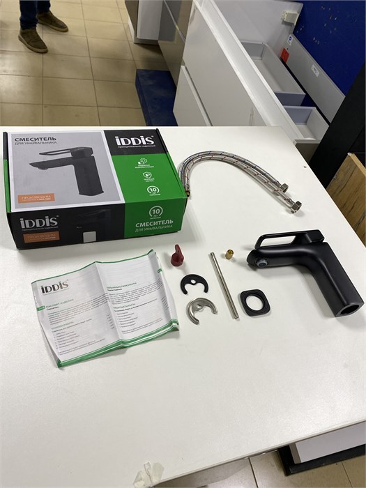 IDDIS Slide SLIBL00i01 Смеситель для умывальника, черный. SLIBL00i01\ - фото 51376
