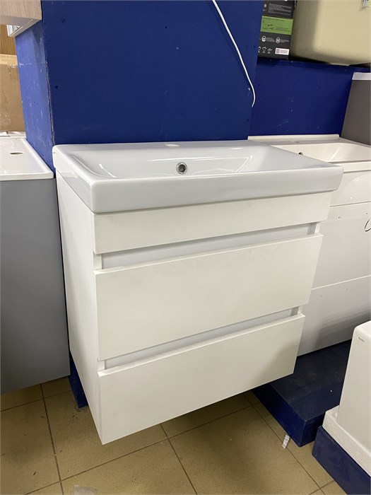Тумба с умывальником IDDIS Zodiac ZOD6CB0i95K, подвесная 60 см, белая ZOD6CB0i95K - фото 51809