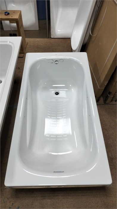 Roca Princess 2204E0000 ванна стальная 150х75 см с ножками, c отверстиями для ручек 2204E0000 - фото 52406