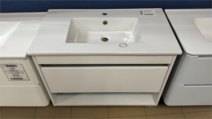 IDDIS Zodiac X ZDX80WNi95 Тумба с раковиной 80 см, белая ZDX80WNi95 - фото 53360