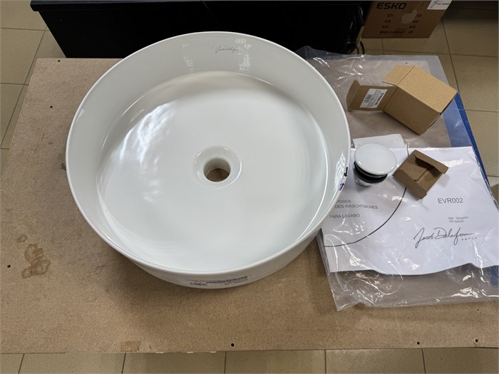 Раковина JACOB DELAFON DELTA PURE EVR002-00 (встраиваемая сверху, (41*41), белый) EVR002-00 - фото 53441