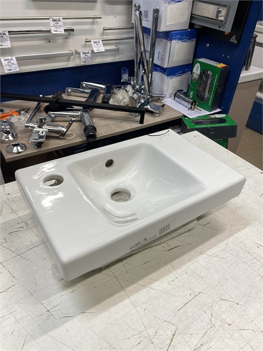 Jacob Delafon ODEON UP E4759G-00 рукомойник 1 отв для смесителя с левой стороны /40x25/ (бел) E4759G-00 - фото 53596