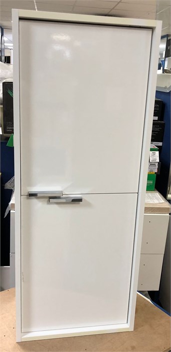 Jacob Delafon Vivienne EB1510-N18-N18 Пенал подвесной, 2 дверцы, ручки хром, размер: 400х1003х260, белый EB1510-N18-N18 - фото 53820