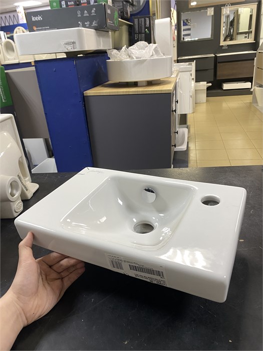 Jacob Delafon ODEON UP E4799G-00 рукомойник, 1 отв для смесителя с правой стороны /40x25/ (бел) E4799G-00 - фото 54116