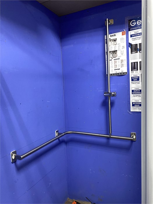 LEHNEN CONCEPT PRO L30231271 L30231271 поручень с держателем для душа, левый 762 x 762 x 1100 мм L30231271 - фото 54571