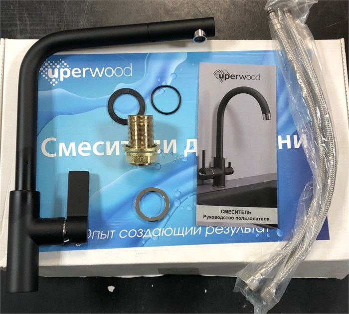 Uperwood UPD-006-01 Смеситель для кухни, хром/уголь UPD-006-01 - фото 54721