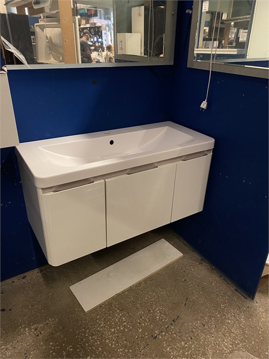 Акватон Шерилл BD 1A206301SH010 Тумба с умывальником (Aquaton Шерилл 105 1A71323Ksh010) цвет белый 1A206301SH010 - фото 54924