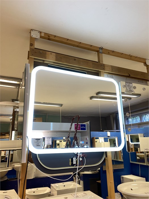 Silver mirrors "Стив" 1000х800 - 2 (сенсорный выключатель, двойной подогрев) зеркало ФР-00001937 ФР-00001937 - фото 56299