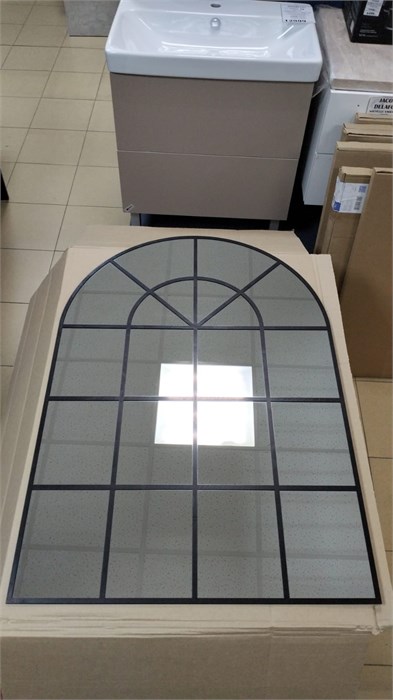 Silver mirrors "Юна" 700х1000 (черная краска, гор/вер) зеркало ФР-00002552 ФР-00002552 - фото 56321