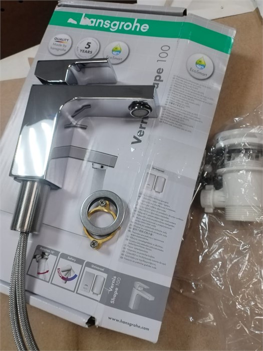 Hansgrohe Vernis Shape 71567000 Смеситель для раковины 70, хром 71567000 - фото 56441