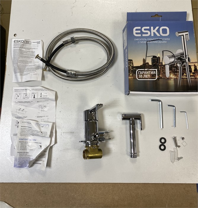 ESKO Brussel SMHBRS Смеситель скрытого монтажа с гигиеническим душем, хром SMHBRS - фото 56703