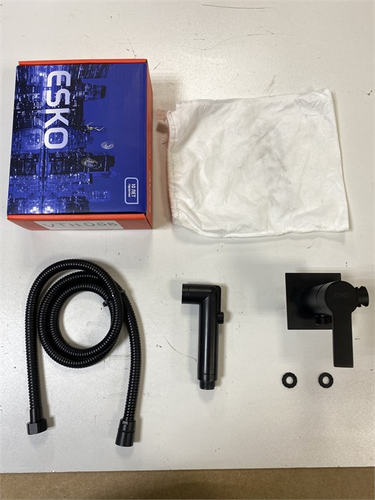 ESKO VTH06 BLACK Смеситель скрытого монтажа с гигиеническим душем, черный VTH06 - фото 56708