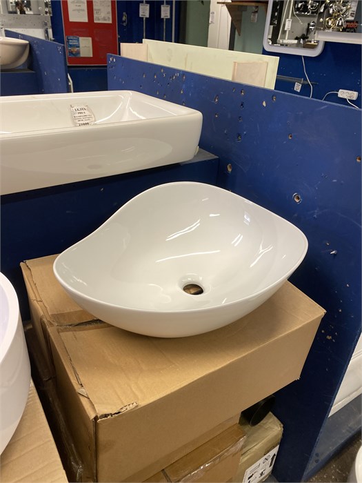 Раковина накладная 51х39.5х17.5 см 13722 - фото 58201