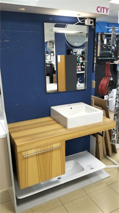 Duravit Fogo 120 Комплект мебели: Тумба подвесная с раковиной и зеркало 13743 - фото 58350