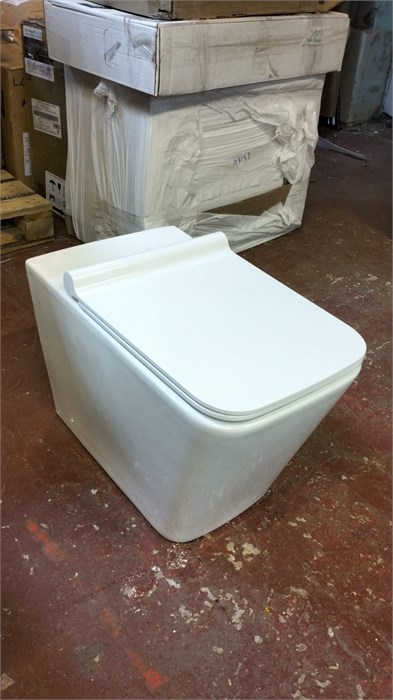 Унитаз приставной безободковый с быстросъёмным сидением микролифт 13753 - фото 58444