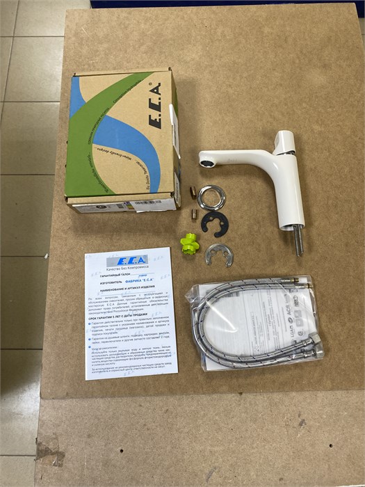 E.C.A. MYRA 104408986EX Смеситель для раковины 130 , бежевый/хром 104408986EX