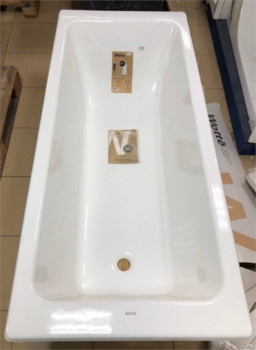 Wotte Line 1600х700х392  ванна чугунная б/ручек, б/ножек 13898