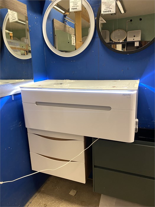 Тумба Aquanika LIGHT 100 AQL1004939WRU152 под раковину с подсветкой 100 см, AQL1004939WRU152