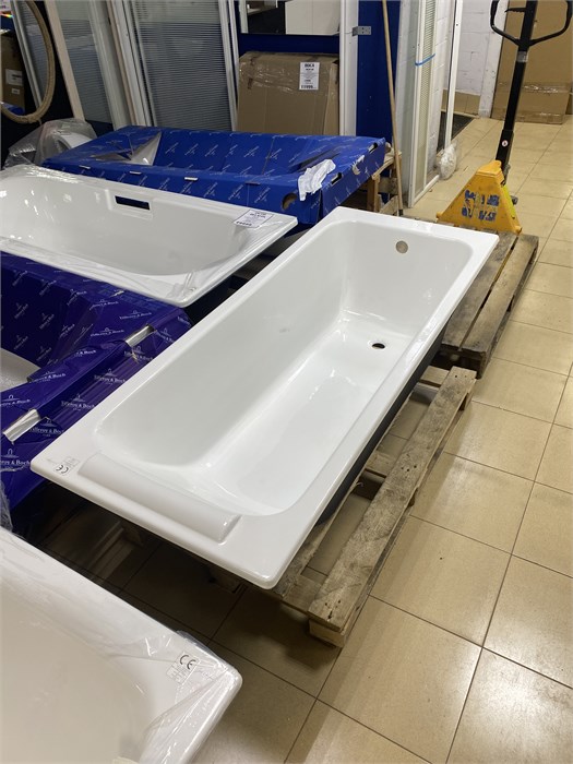 Ванна JACOB DELAFON PARALLEL (170*70) BD E2947-S-00 (белый, перелив стандарт) с ножками E4113-NF в комплекте E2947-S-00 \