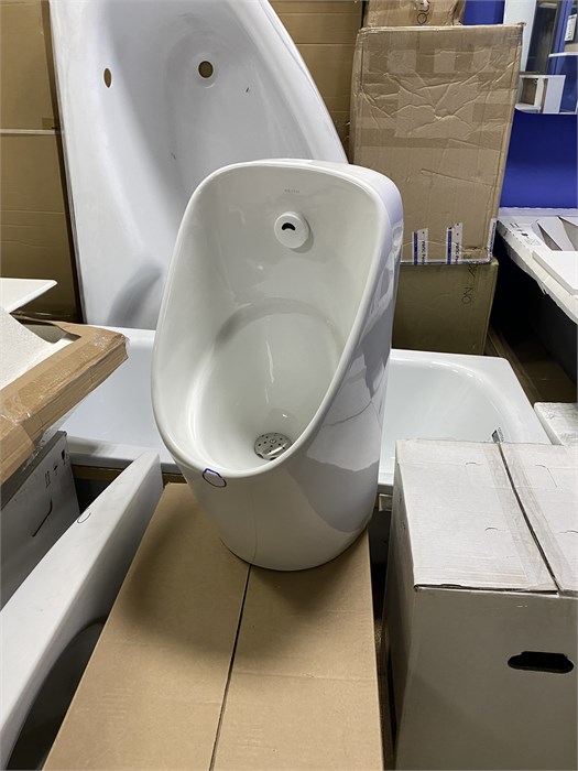 AQUATEK AQ3060-S-00 Писсуар, горизонтальный выпуск, 300*335*690, белый, в комплекте с сенсорным смывным механизмом AQ3060-S-00