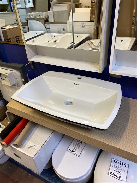 Art Ceram JAZZ BD JZ17C = JZV004 01;50 умывальник JAZZ /70х49/ (черно-бел) BD JZ17C = JZV004 01;50