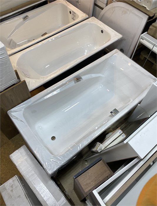 Чугунная ванна 180х85 Jacob Delafon Repos E2903-00 + ручки + ножки E2903-00