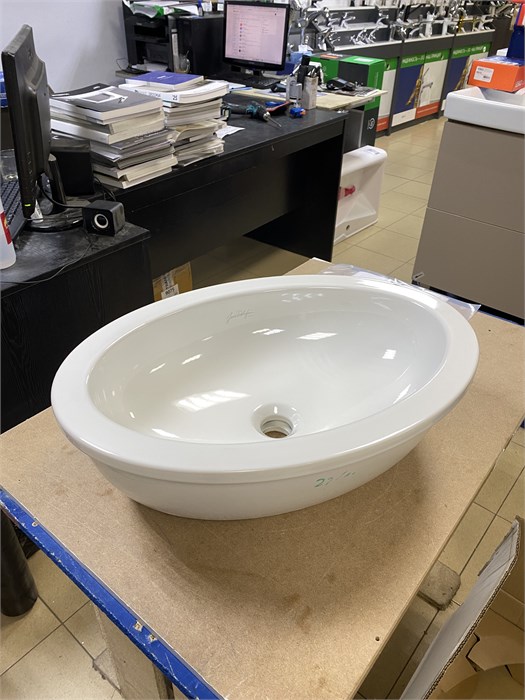 Jacob Delafon VOX EYH102-00 раковина, установка сверху/56х39х13/ (бел) EYH102-00