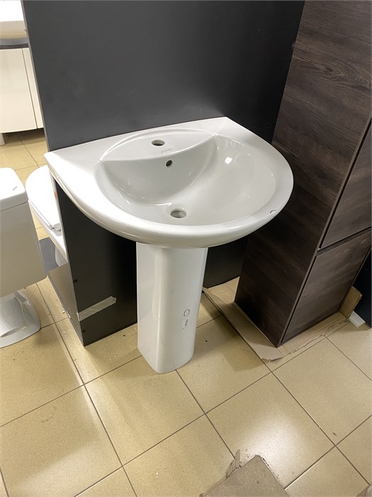 Jacob Delafon Odeon E1002-00 Раковина 61х48.5 см + Jacob Delafon Kandel E1403-00 Пьедестал E1002-00