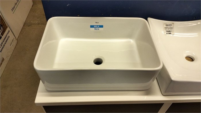 Roca MILA 32700B000 раковина накладная прямоугольная 50х35 см 32700B000
