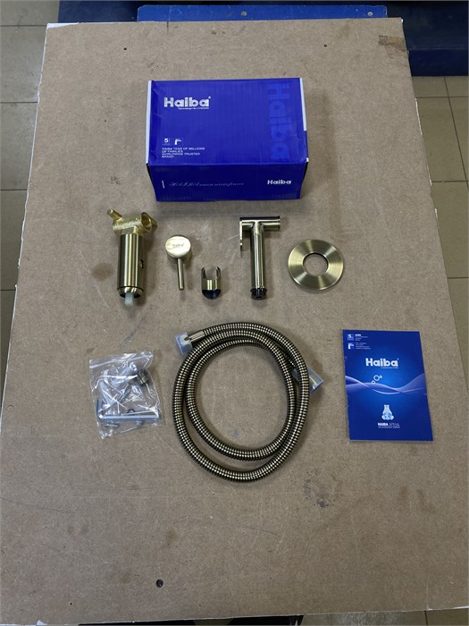 Haiba HB5511-4 Гигиенический душ со смесителем, бронза HB5511-4
