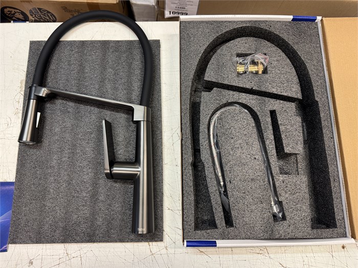 Haiba HB73827-3 Смеситель для кухни гибкий, графит 14062