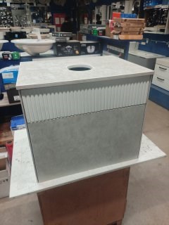 Акватон Марбл 60 BD 1A276101MH4C0 Тумба под умывальник, Слэйт/белый матовый BD 1A276101MH4C0