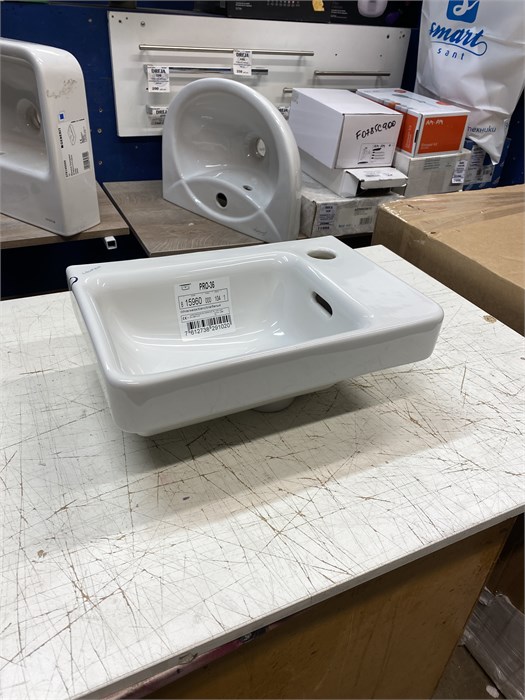 LAUFEN PRO S Раковина 8.1596.0.000.104.1 (подвесная, (36*25), белый) 8.1596.0.000.104.1