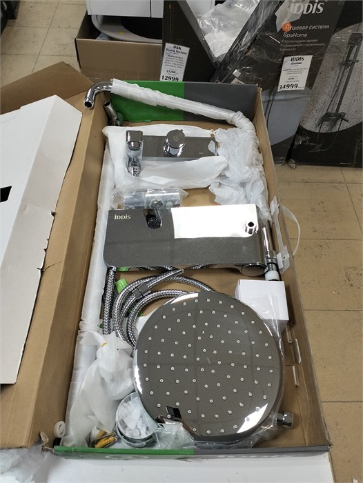 IDDIS Slide SLISBB2i06 Душевая система со смесителем с тропическим душем, глянцевый хром SLISBB2i06