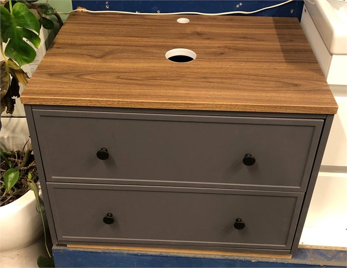 Тумба подвесная со столешницей Torr IDDIS BD TOR70DBi95 70 см, темно-серый BD TOR70DBi95