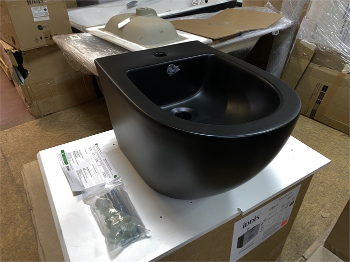 Биде IDDIS Blanco BLARB02i82 подвесное черное матовое 495х365х325 мм BLARB02i82