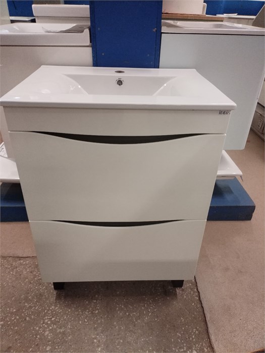 IDDIS Cloud CLO60WFi95 Тумба напольная, белая 60 см., с умывальником 0136000i28 CLO60WFi95K