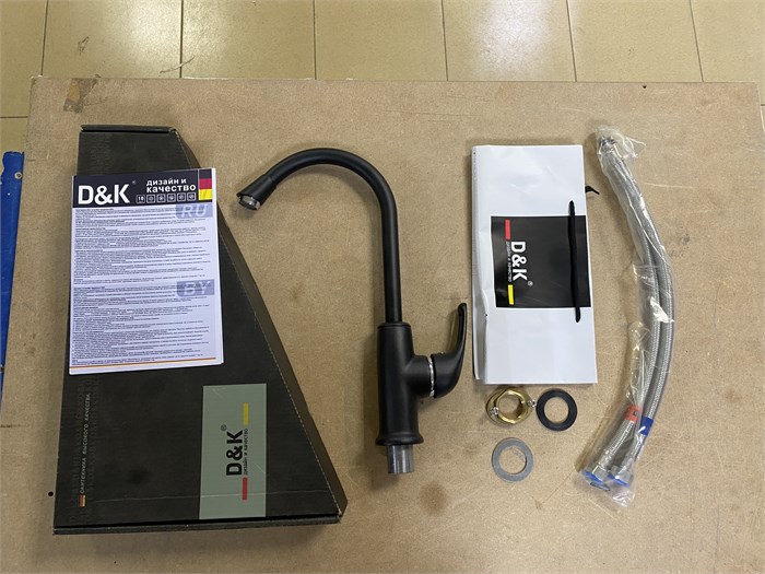 D&K DA1372420 Смеситель для кухни высокий, антрацит DA1372420