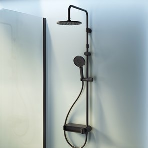 Am.Pm F0785A622 X-Joy Душевая система: смеситель, верхний и ручной душ, черный