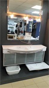 {{productViewItem.photos[photoViewList.activeNavIndex].Alt || productViewItem.photos[photoViewList.activeNavIndex].Description || 'LAUFEN PALACE 150 Комплект мебели: Тумба подвесная с двойной раковиной с полотенцедержателем 150 см и зеркало'}}