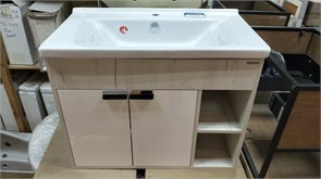 {{photo.Alt || photo.Description || 'Акватон Флай 80 1A237401FAX10 Тумба с раковиной 80 см, белый /Дуб Крафт'}}