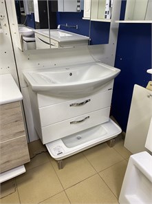 {{photo.Alt || photo.Description || 'Акватон Ария 80 BD 1A140801AA010 тумба подвесная, белый глянец + Акватон СМАЙЛ 80 1WH207783 Умывальник (белый)'}}