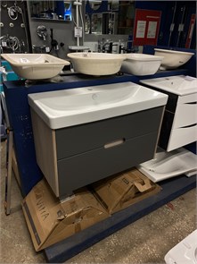 {{photo.Alt || photo.Description || 'Акватон Оливия 90 BD 1A254401OLUG0  Тумба под раковину, Грей/дуб ойстер + Santek 1.WH50.1.629 АДРИАНА умывальник 90 см'}}