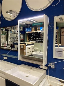 {{photo.Alt || photo.Description || 'Акватон Капри 60 BD 1A230302KPDA0 Зеркальный шкаф, бетон.'}}