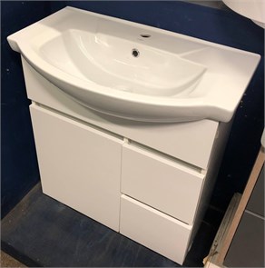 {{photo.Alt || photo.Description || 'RedBlu by Damixa Palace Evo M42FSX0753WG Напольная тумба с раковиной 75 см, ящики+двери, белый глянец'}}